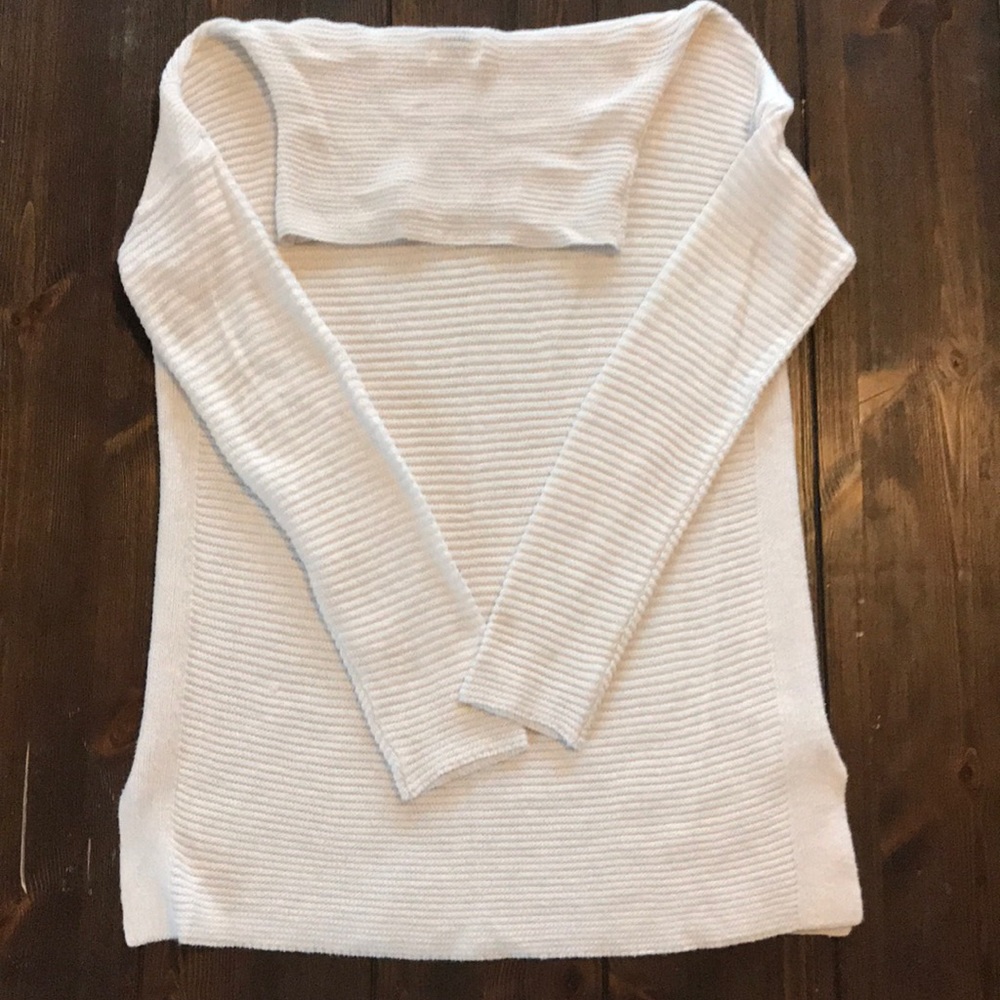 Cowl neck tunic sweater
